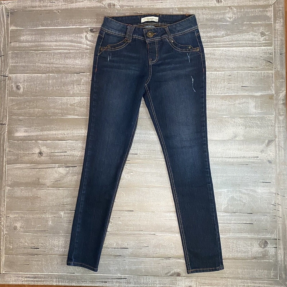 Componix Jeans Women's Size 6 Blue Mid Rise‎ Dark Wash Skinny Denim Ladies